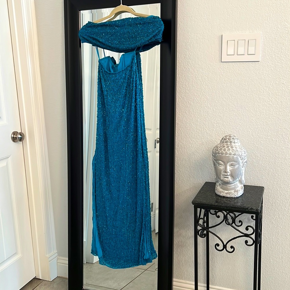 2-Piece, Beaded Prom Dress